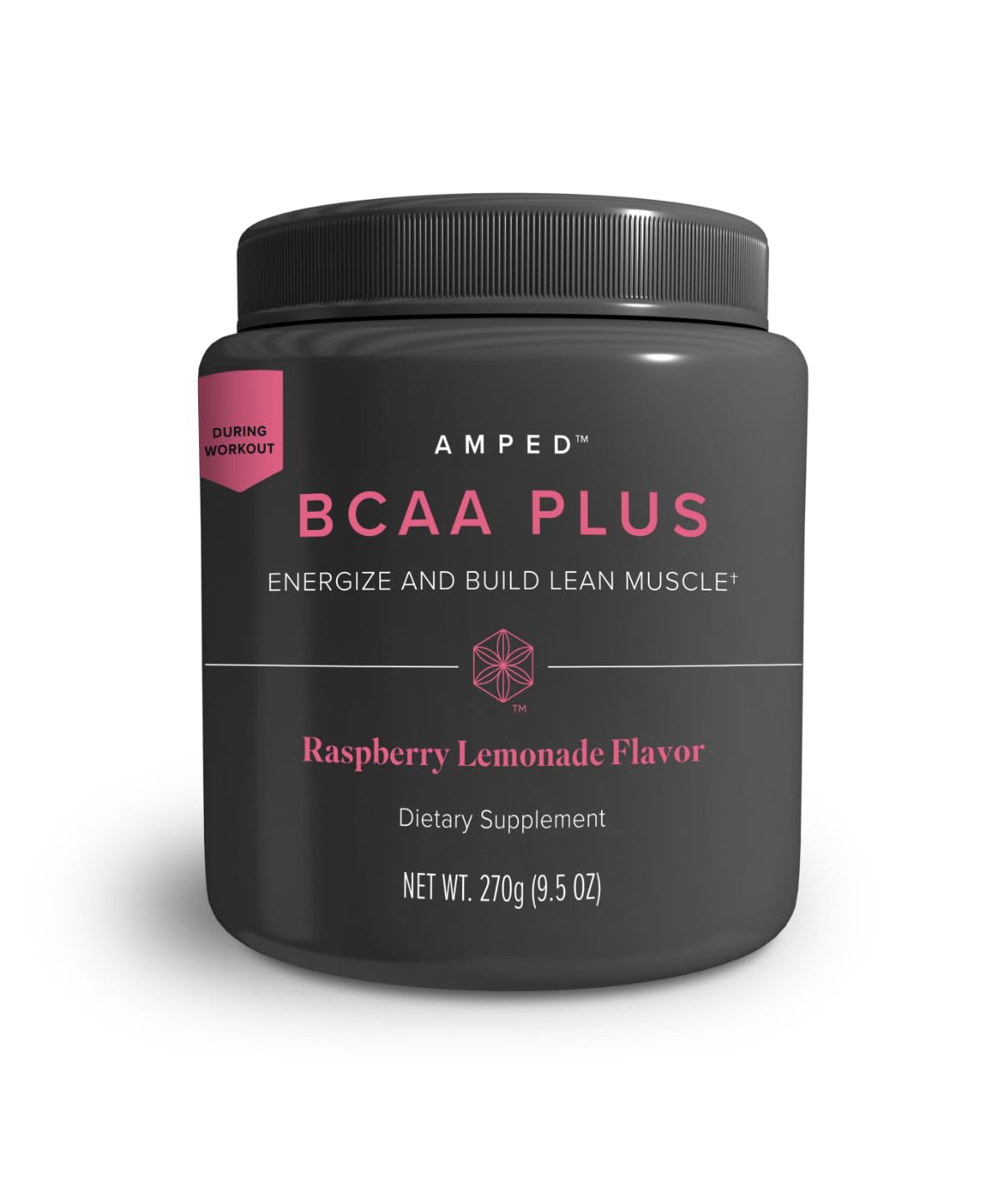 Isagenix AMPED BCAA Plus Raspberry Lemonade – Fat-Burning & Endurance (9.5 oz, 20 Servings)