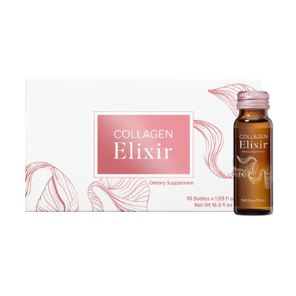 Isagenix Collagen Elixir - Marine Collagen Peptides, Vitamin C, Zinc & Biotin (50 mL)