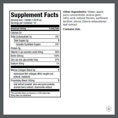 Isagenix Collagen Elixir - Marine Collagen Peptides, Vitamin C, Zinc & Biotin (50 mL)