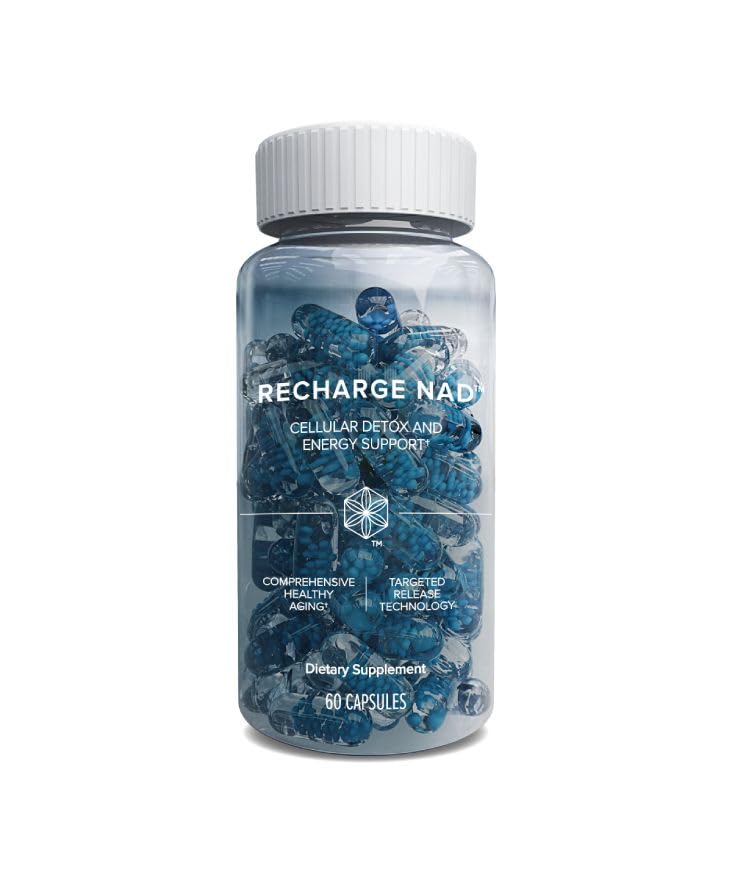 Isagenix Recharge NAD - Cellular Detox, Healthy Aging & Energy Support (60 Ct)