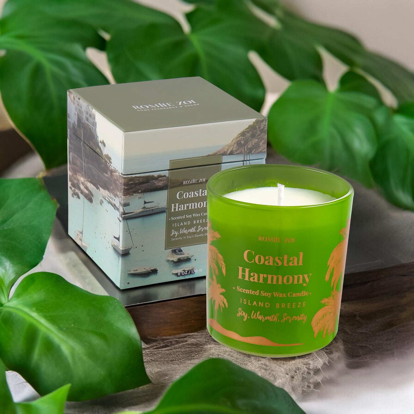 ROMIIE ZOI Island Breeze Candle - Coastal Harmony (6oz Soy Wax)