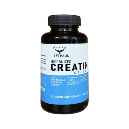 ISMA Creatine Monohydrate Capsules – Build Muscle, Strength & Performance (100 Capsules)
