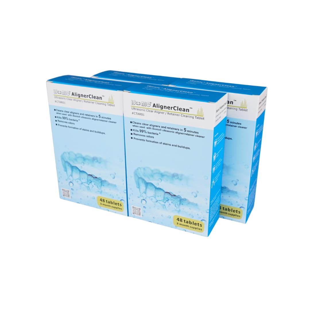 iSonic AlignerClean CTAR01x4 Ultrasonic Cleaning Tablets – 48 Tablet Pack