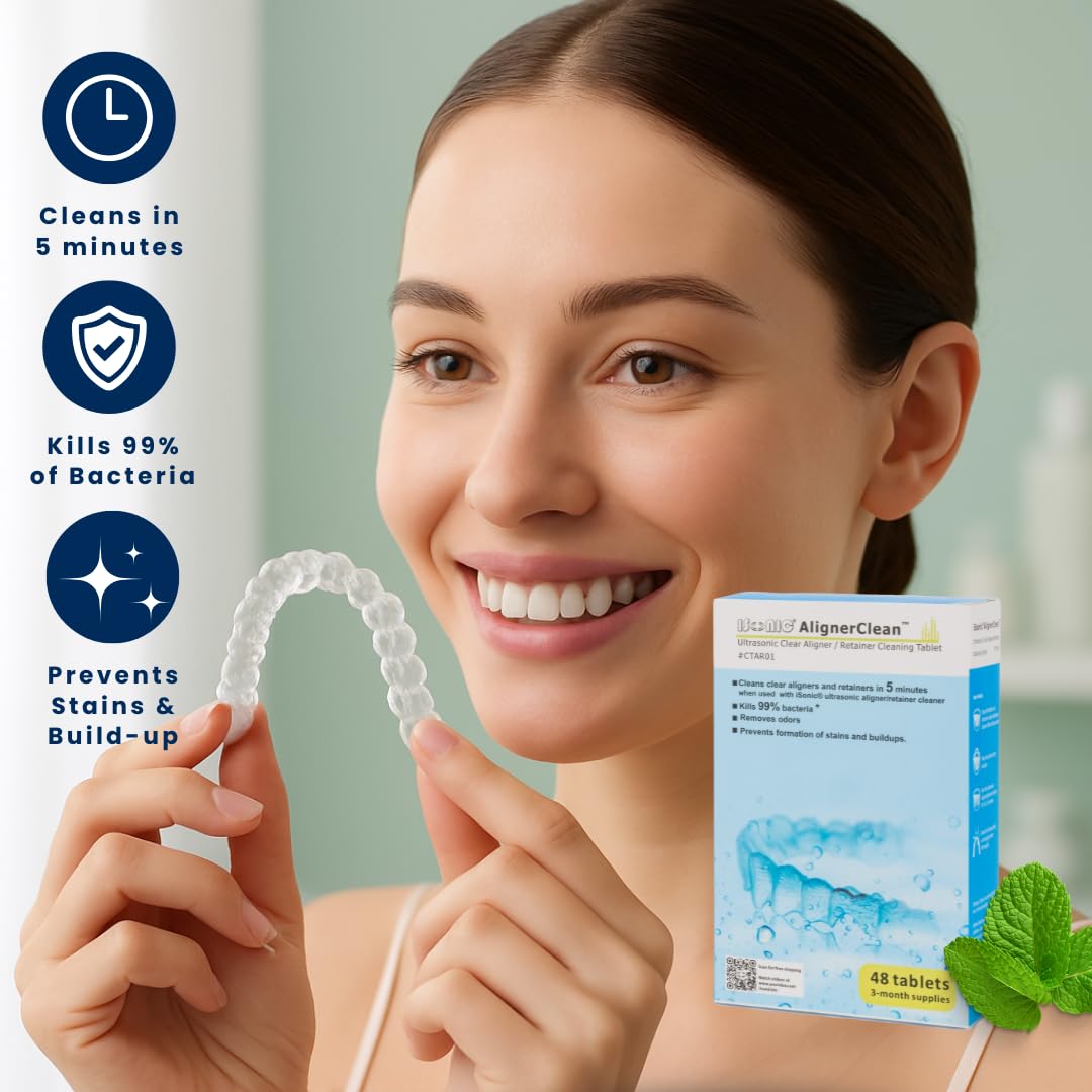 iSonic AlignerClean CTAR01x4 Ultrasonic Cleaning Tablets – 48 Tablet Pack