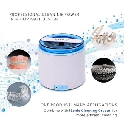 iSonic DS180 Portable Denture/Aligner/Retainer Cleaner - DC12V & AC100-240V Worldwide