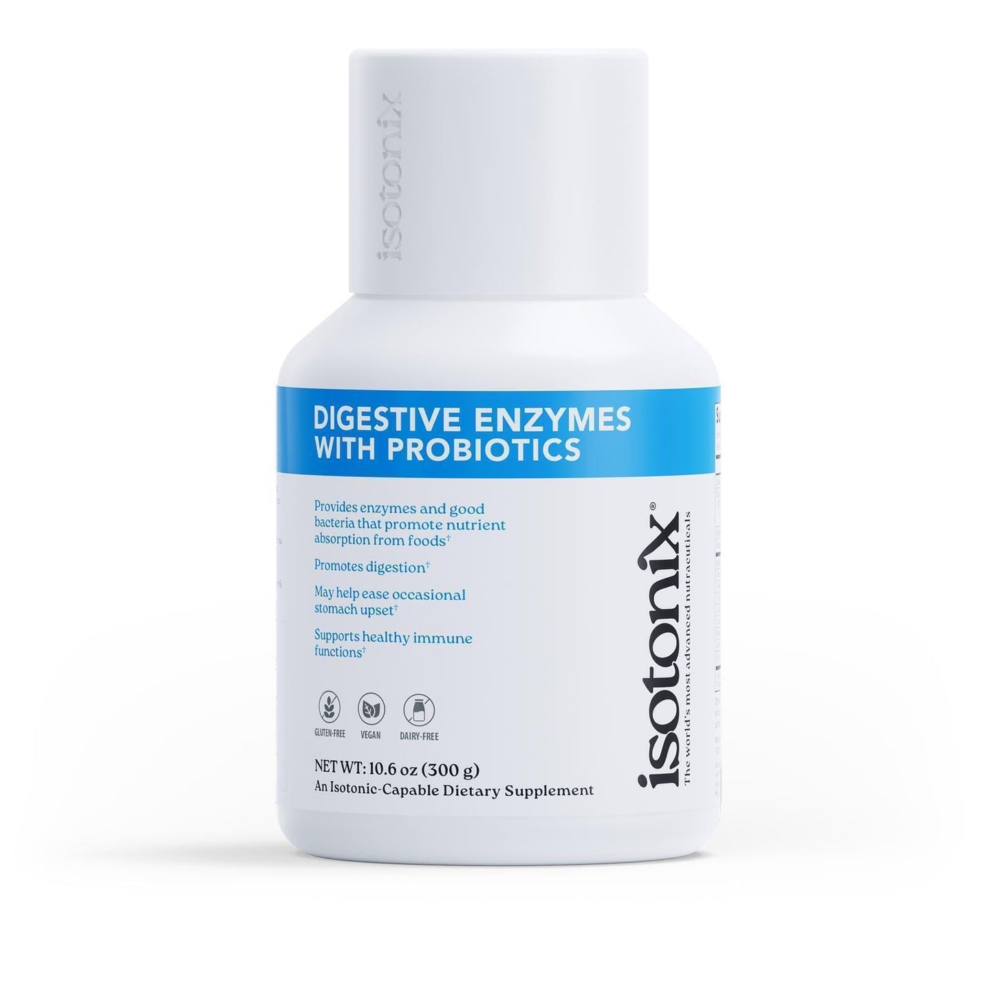 Isotonix® Digestive Enzymes with Probiotics | DigeZyme® Multi-Enzyme Complex & Lactospore® Bacillus Coagulans | Nutrient Absorption, Gut Balance & Digestive Health | Vegan, Gluten-Free | 90 Servings