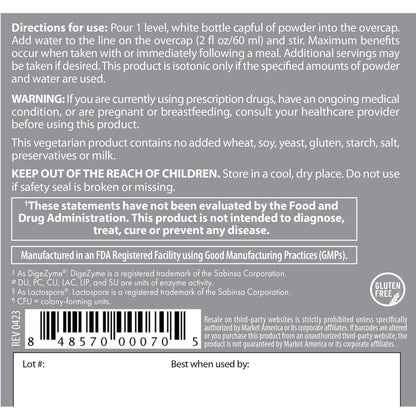 Isotonix® Digestive Enzymes with Probiotics | DigeZyme® Multi-Enzyme Complex & Lactospore® Bacillus Coagulans | Nutrient Absorption, Gut Balance & Digestive Health | Vegan, Gluten-Free | 90 Servings
