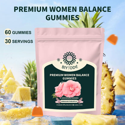 Itiban Women's Balance Gummies – Pineapple Probiotics, Immune Support, Vegan & Gluten-Free