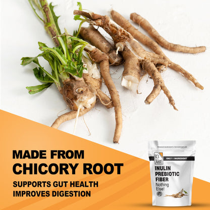 It's Just! Inulin Prebiotic Fiber Sweetener — Natural Chicory Root Powder, 4 lb (Belgium Product)