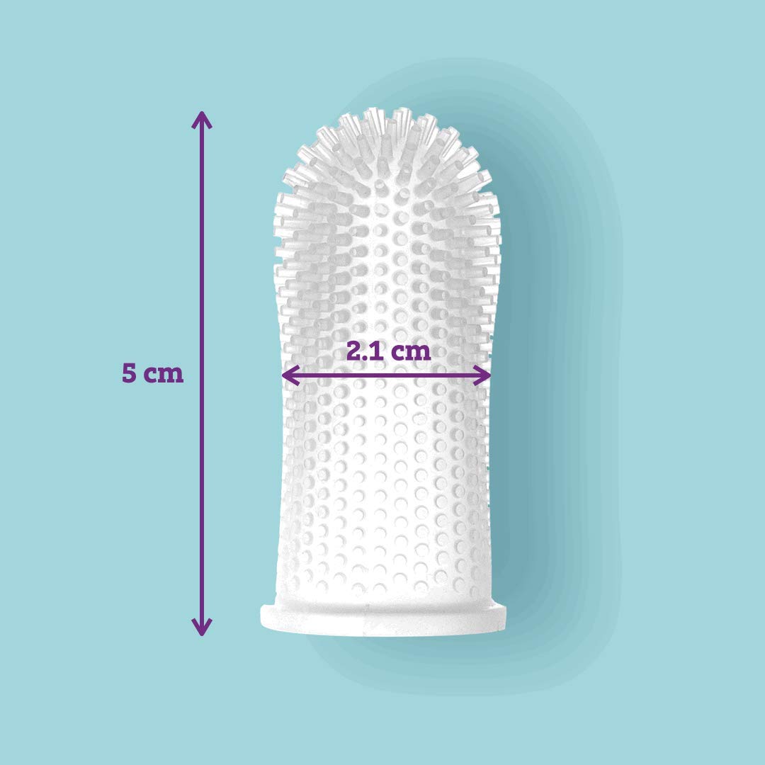 Itsy Bitsy Baby Toothbrush Set – 360° Silicone, Pediatrician Recommended (6-12 Months & 1-2 Years) Multicolor