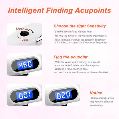 iVOLCONN Electronic Acupuncture Pen – Pain Relief, Meridian Energy, 20 Levels, 3 Modes, Rechargeable