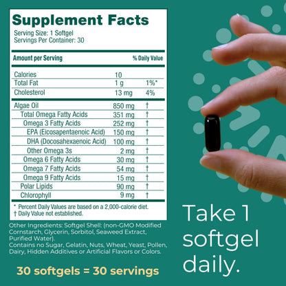Iwi Omega-3 Softgels – 90 Vegan Algae EPA/DHA for Whole-Body Support
