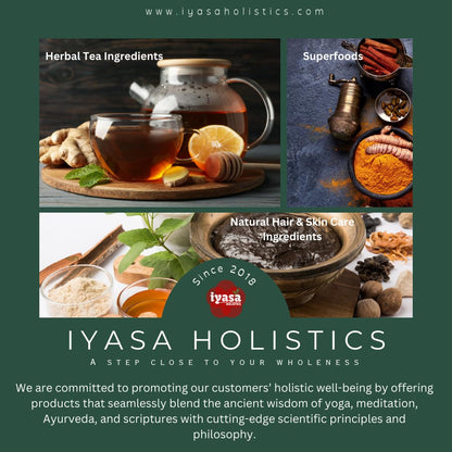 Iyasa Holistics Organic Licorice Root Powder – 8 oz / 227 g | Mulethi, Glycyrrhiza glabra, Natural Expectorant & Candy Flavoring