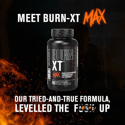 Jacked Factory Burn-XT Max: High-Performance Thermogenic Fat Burner with PurCaf Caffeine, MitoBurn & Green Tea | 90 Capsules