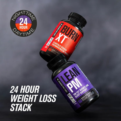 Jacked Factory Lean PM: Nighttime Fat Burner & Sleep Aid (120 Veggie Pills)