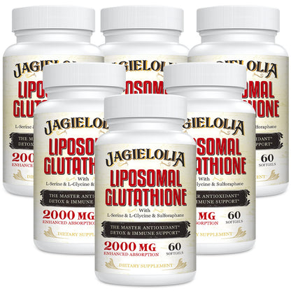 Jagielolia Liposomal Glutathione 2000 mg – L-Serine, L-Glycine & Sulforaphane | 360 Softgels