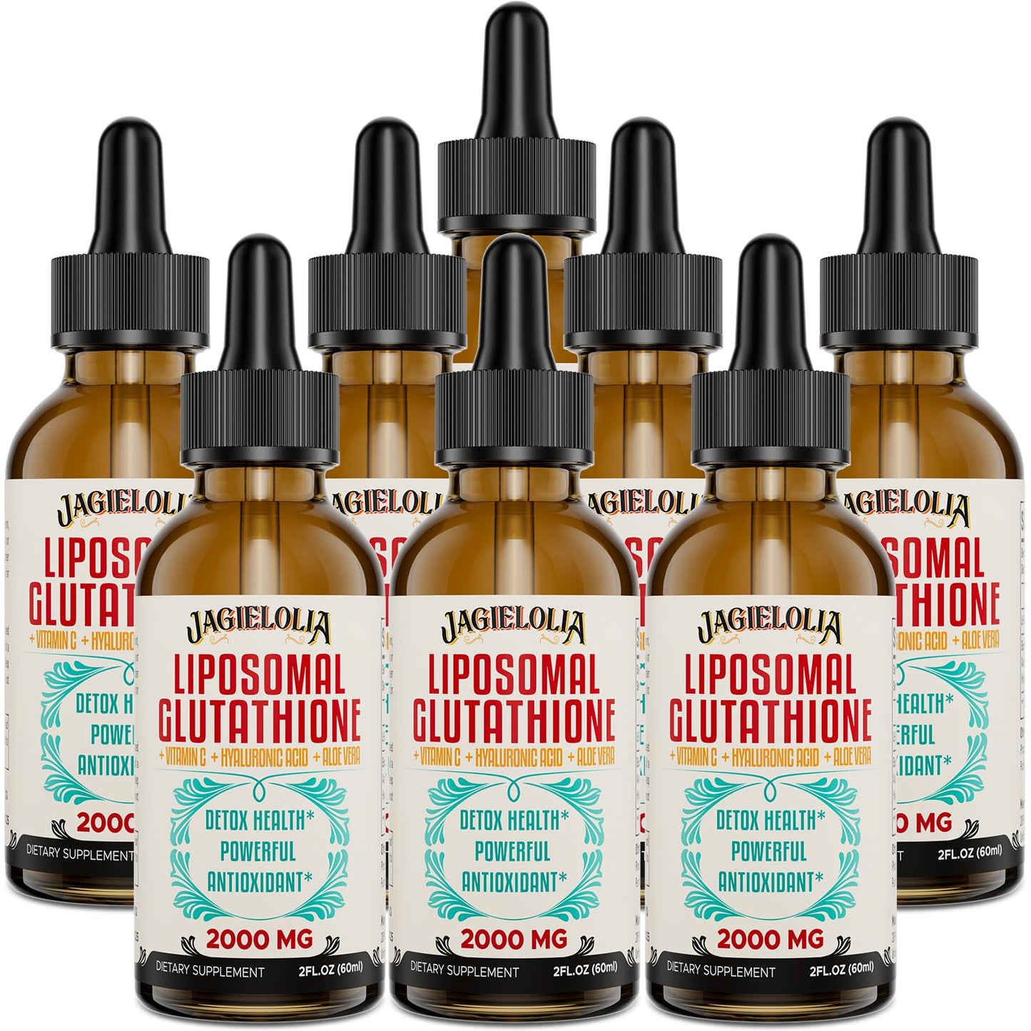 Jagielolia Liposomal Glutathione Liquid 2000mg – Antioxidant Drops for Energy