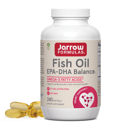 Jarrow Formulas EPA-DHA Balance, 1,200 mg Omega-3s, 240 Softgels | 120 Day Supply