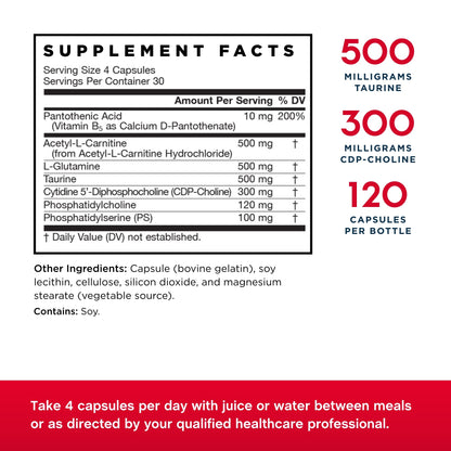 Jarrow Formulas Neuro Optimizer – 2-Pack, 120 Capsules | Brain Health