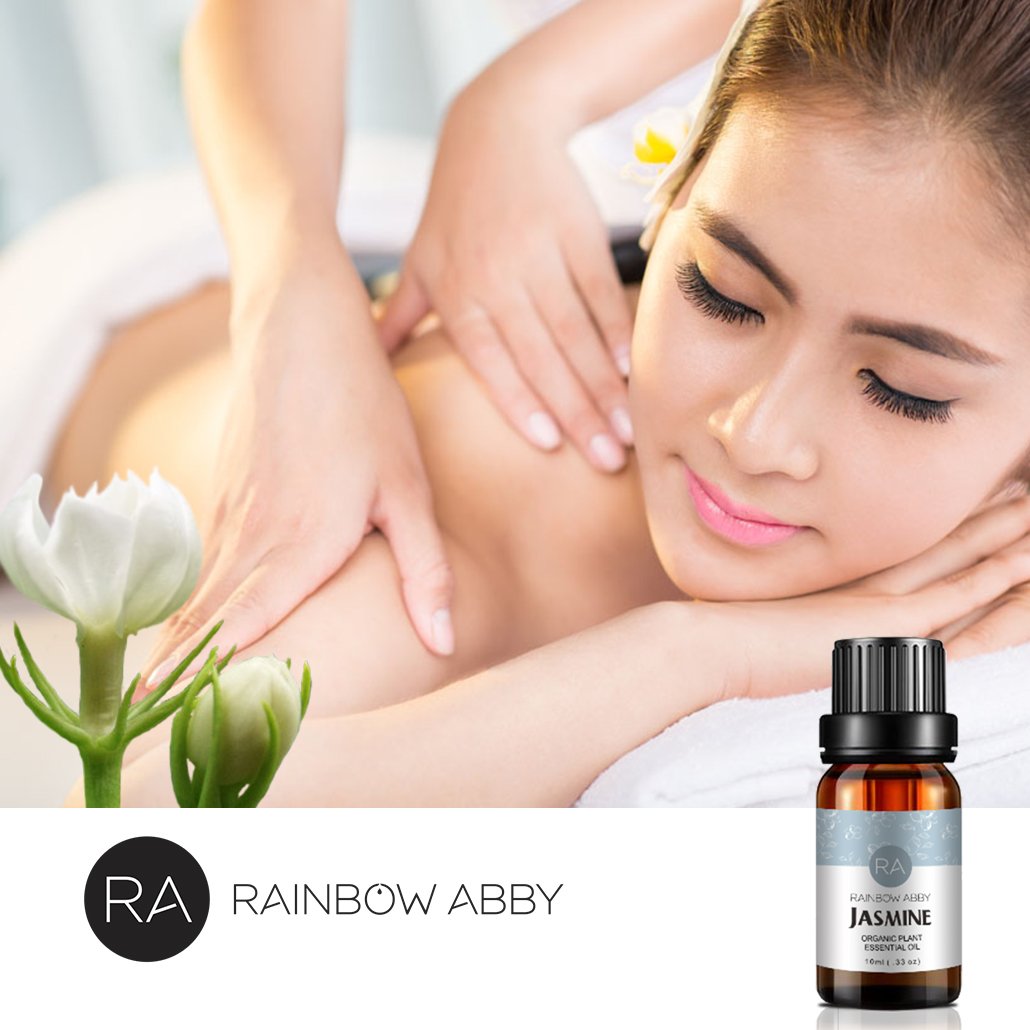 2-Pack Jasmine Essential Oil 100% Pure Organic Aroma Oil (2x10ml) for Diffusers