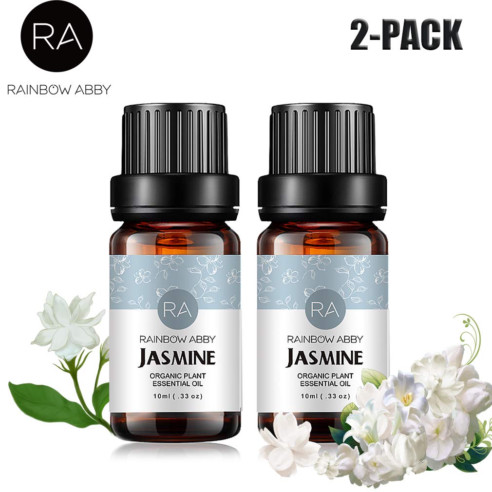 2-Pack Jasmine Essential Oil 100% Pure Organic Aroma Oil (2x10ml) for Diffusers