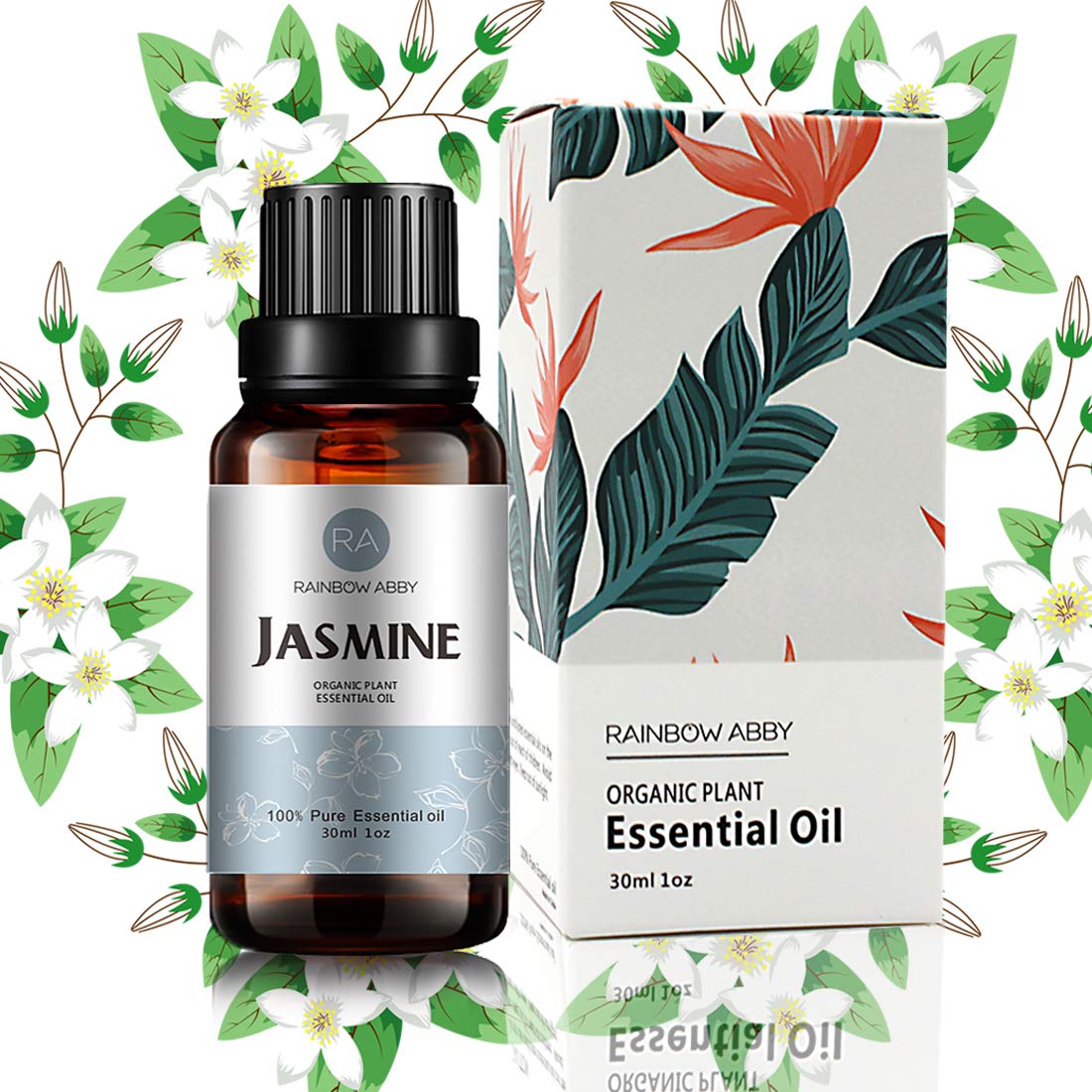 Jasmine Essential Oil (30ml) – 100% Pure, Natural & Organic for Diffuser, Massage, Skin Care