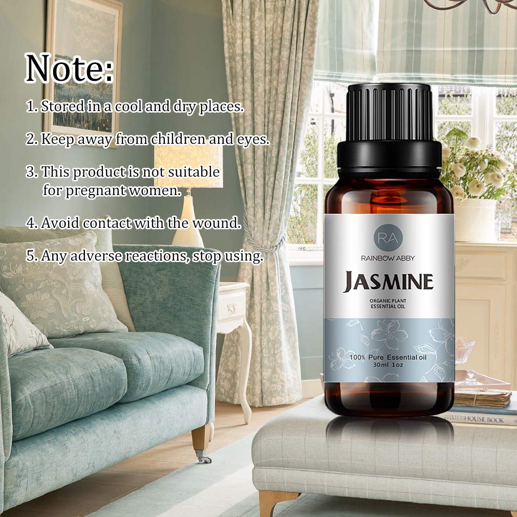 Jasmine Essential Oil (30ml) – 100% Pure, Natural & Organic for Diffuser, Massage, Skin Care