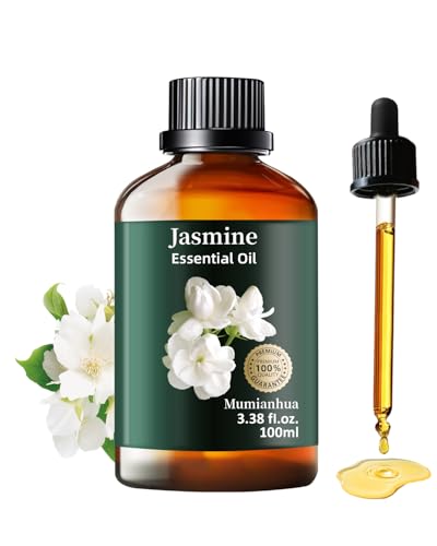 Pure Jasmine Essential Oil for Bedtime – Diffuser & Pillow Mist | Mumianhua 3.38 Fl Oz