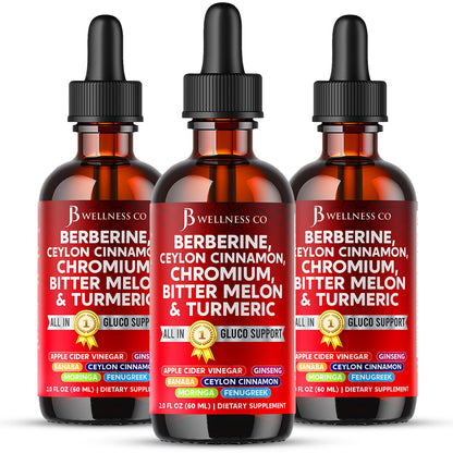 JB Wellness Co Berberine with Ceylon Cinnamon Liquid Drops – 6 oz Liposomal Formula