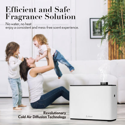 JCLOUD Smart Scent Air Machine 1000ML | 4500 Sq Ft Hotel Scent Diffuser – Waterless Cold Air Diffuser, White