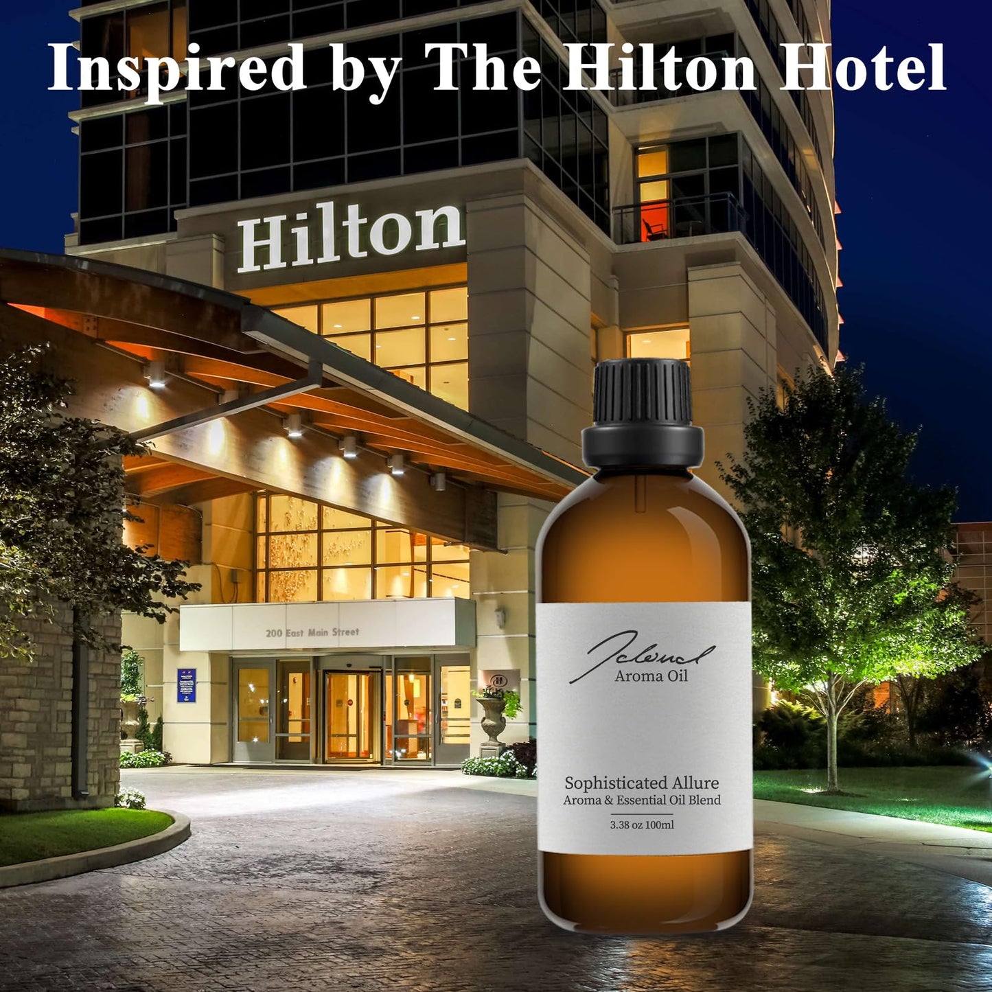 JCLOUD Sophisticated Allure Hilton-Inspired Diffuser Oil - Jasmine & Cinnamon, 100mL