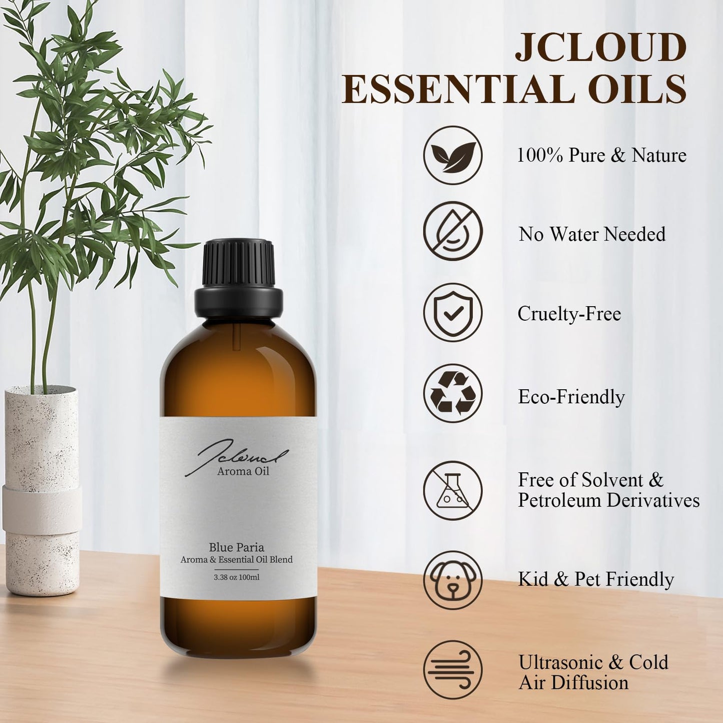 JCLOUD Blue Paria Essential Oil – Hotel Scent Diffuser Oil 100mL