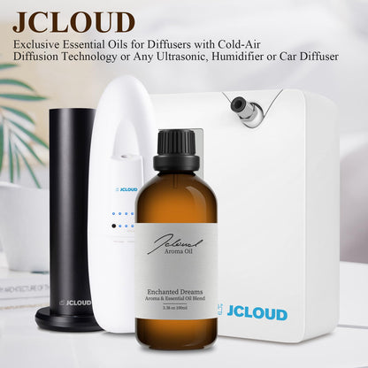 JCLOUD Enchanted Dreams Essential Oil | Hotel Scent Diffuser Oil with Bergamot, Rose, Jasmine and Vanilla (100mL)
