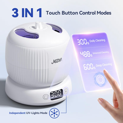 2025 JEDIA Ultrasonic Retainer Cleaner – 4 Modes, 45kHz, 180ml
