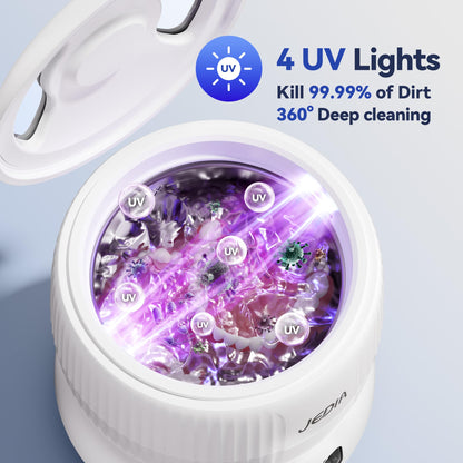 JEDIA 2025 Ultrasonic Retainer Cleaner – 45kHz, 4 Modes, 180ml