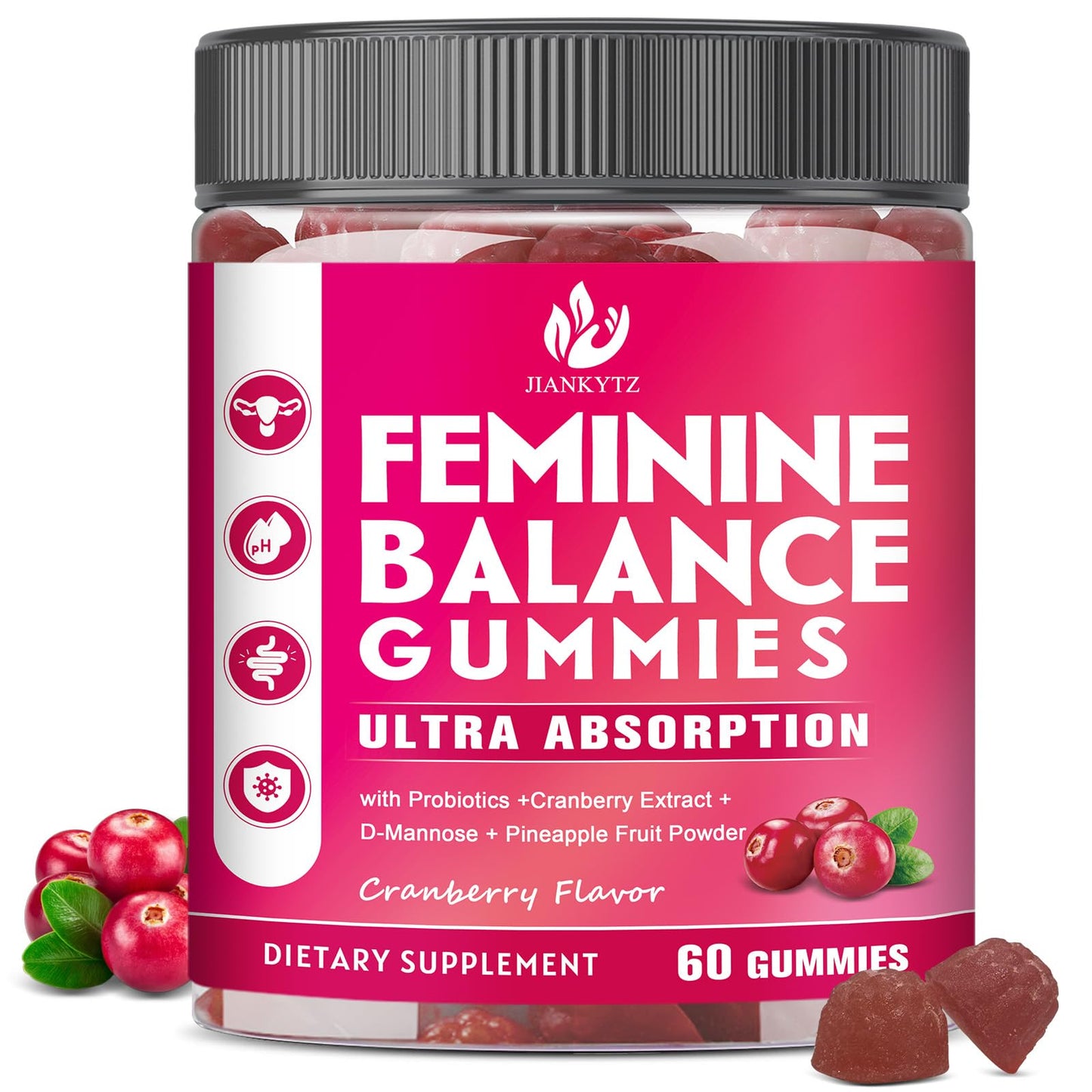 JIANKYTZ Feminine Balance Gummies for Women - Vaginal Health & Digestive Support
