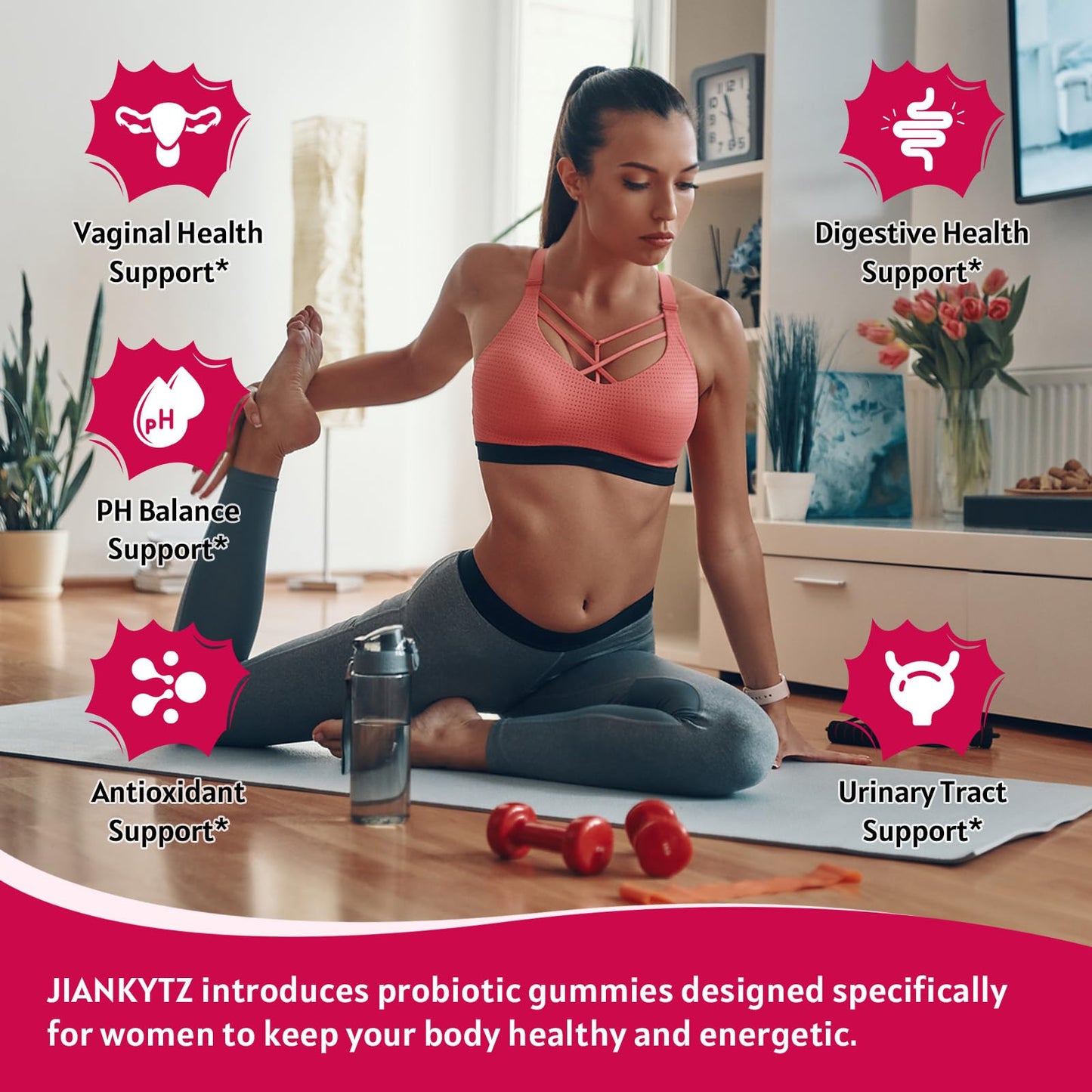 JIANKYTZ Feminine Balance Gummies for Women - Vaginal Health & Digestive Support