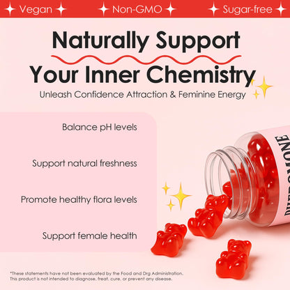 JINMAO Pheromone Gummies for Women – Inner Balance & Confidence | Vegan, Gluten-Free, 60 Gummies