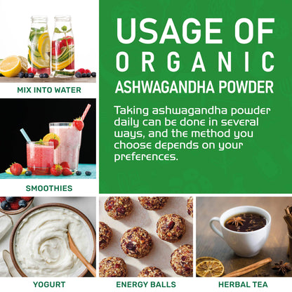 Jiva Organics Ashwagandha Root Powder 20oz – Organic, Raw, Non-GMO, Lab Tested