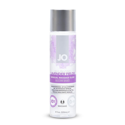 JO Lavender Silicone Massage Oil – Fragrance Free Long Lasting Personal Lube & Massage Glide – 4 fl oz