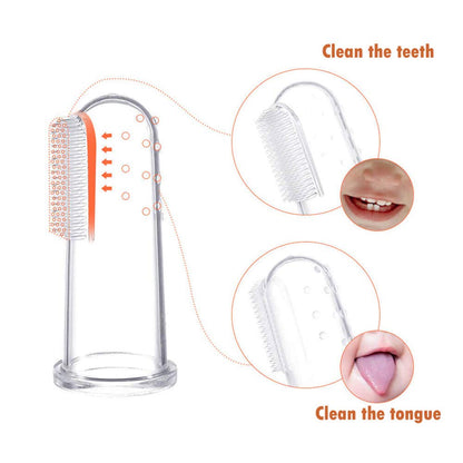 Jochebed Baby Finger Toothbrush – Teething Training, Soft Silicone, 3 PCS