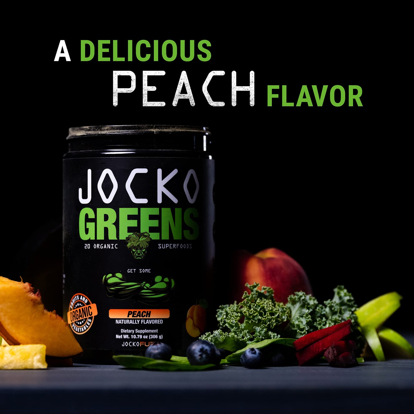 Jocko Fuel Daily Greens Powder – Organic Greens Superfood for Digestion and Immune Support | 30 Servings