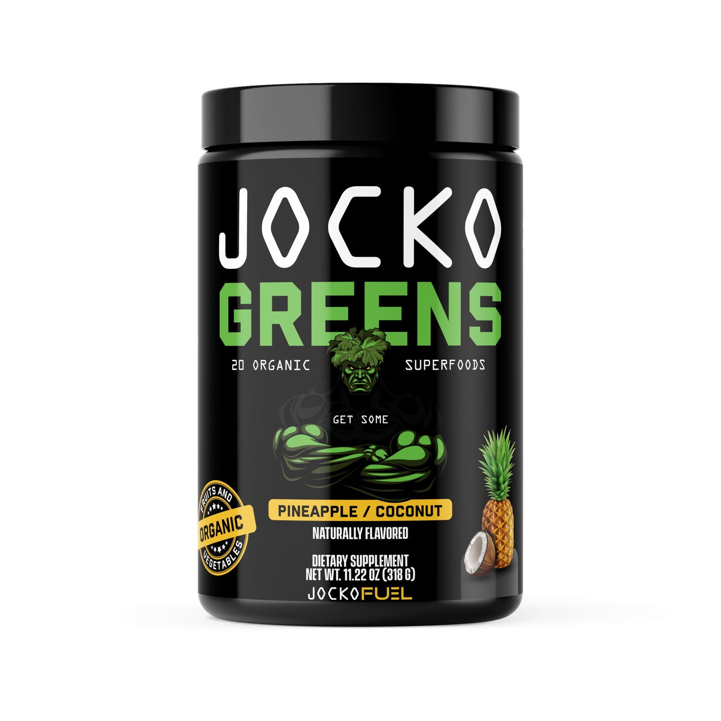 Jocko Fuel Daily Greens Powder – Premium Organic Greens with Probiotics (30 Servings)