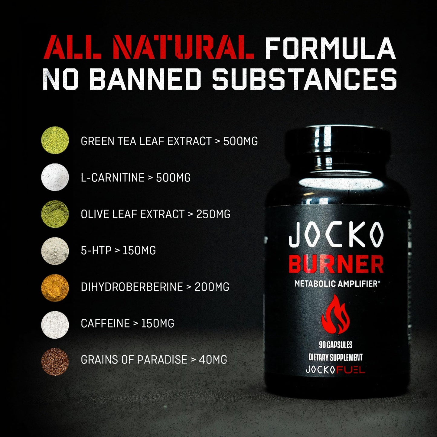 Jocko Fuel Burner – Healthy Weight Support, Appetite Regulation & Metabolism Boost (90 Count)