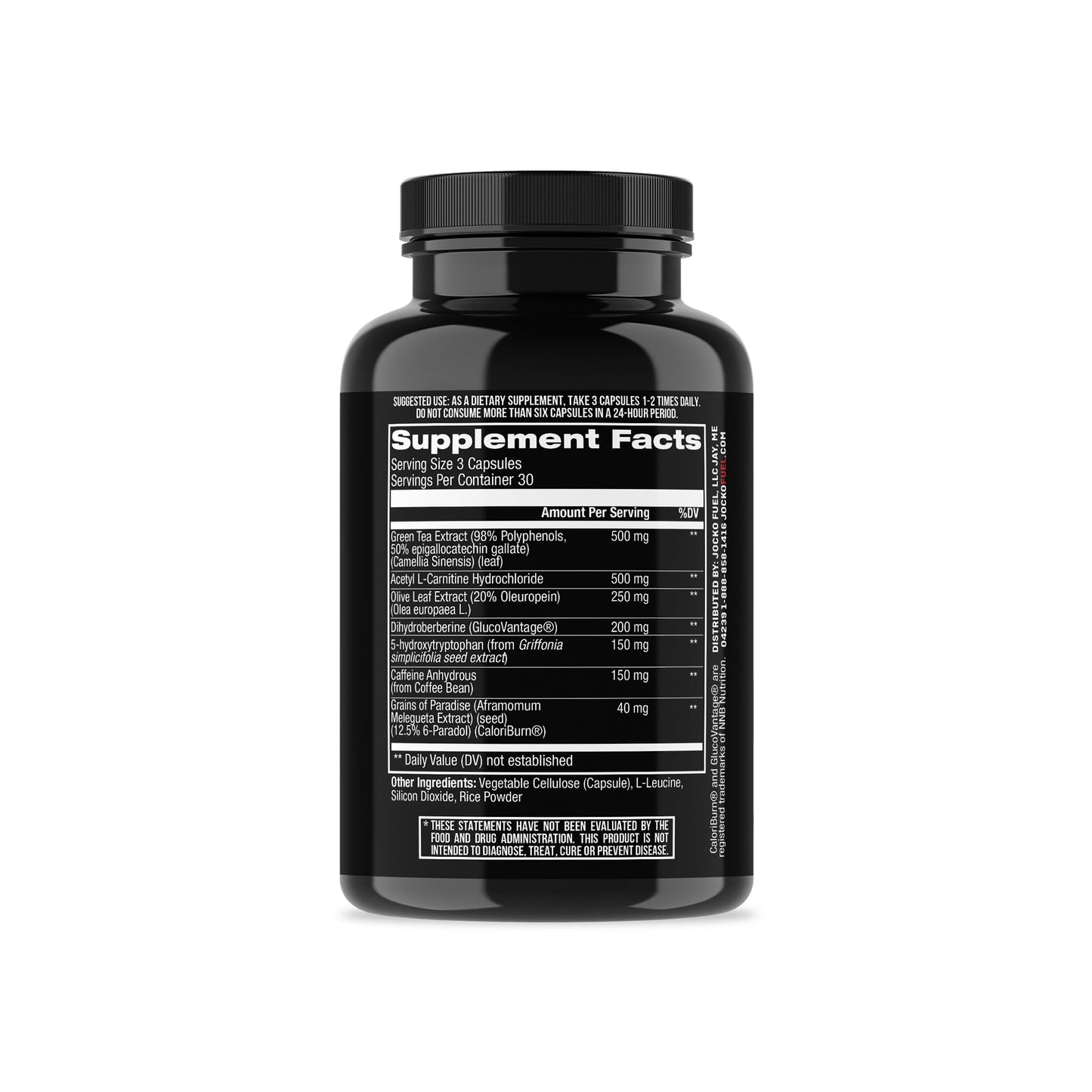 Jocko Fuel Burner – Healthy Weight Support, Appetite Regulation & Metabolism Boost (90 Count)