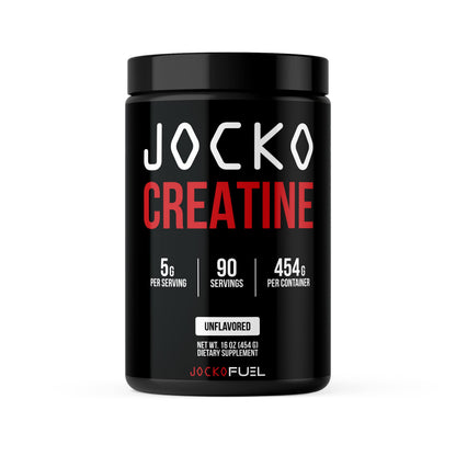 Jocko Fuel Creatine Monohydrate Powder – 90 Servings, 16 oz Jar, Unflavored