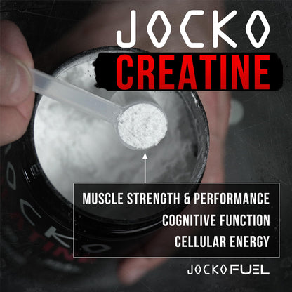 Jocko Fuel Creatine Monohydrate Powder – 90 Servings, 16 oz Jar, Unflavored