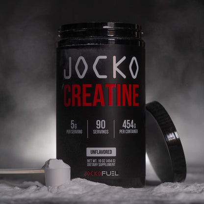 Jocko Fuel Creatine Monohydrate Powder – 90 Servings, 16 oz Jar, Unflavored