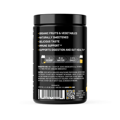 Jocko Fuel Daily Greens Powder – Premium Organic Greens with Probiotics (30 Servings)