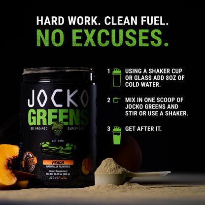 Jocko Fuel Daily Greens Powder – Organic Greens Superfood for Digestion and Immune Support | 30 Servings